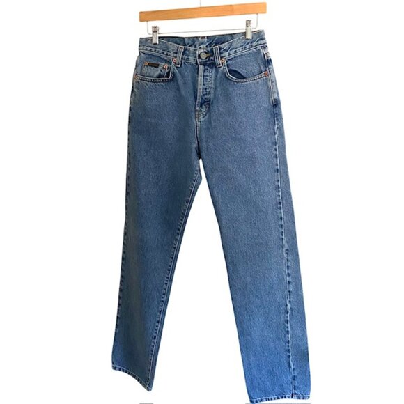 Calvin Klein Low Rider Jeans in Double Stone Wash 8 - Picture 1 of 5